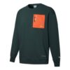 Bluza z okrągłym dekoltem PUMA x Roaringwild Pocket Crew Neck w kolorze oliwkowo-zielonym i pomarańczowym