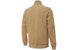 Bluza z zamkiem błyskawicznym z taśmy French Terry w kolorze brązowym