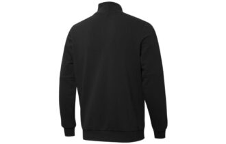 Bluza z zamkiem błyskawicznym z tkaniny French Terry w kolorze czarnym