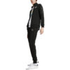 Bluza z zamkiem błyskawicznym z tkaniny French Terry w kolorze czarnym