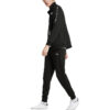 Bluza z zamkiem błyskawicznym z tkaniny French Terry w kolorze czarnym