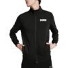 Bluza z zamkiem błyskawicznym z tkaniny French Terry w kolorze czarnym