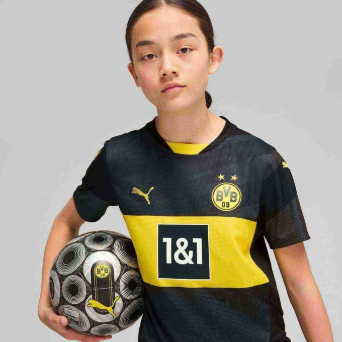 Borussia Dortmund 24/25 Replika koszulki wyjazdowej dla dużych dzieci