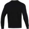 Brązujący, sportowy sweter z okrągłym dekoltem i logo w kolorze czarnym