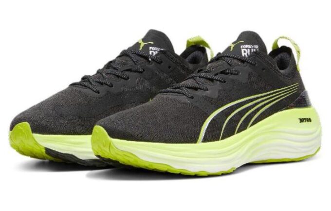 Buty do biegania ForeverRun NITRO „Czarno-zielone solarne”