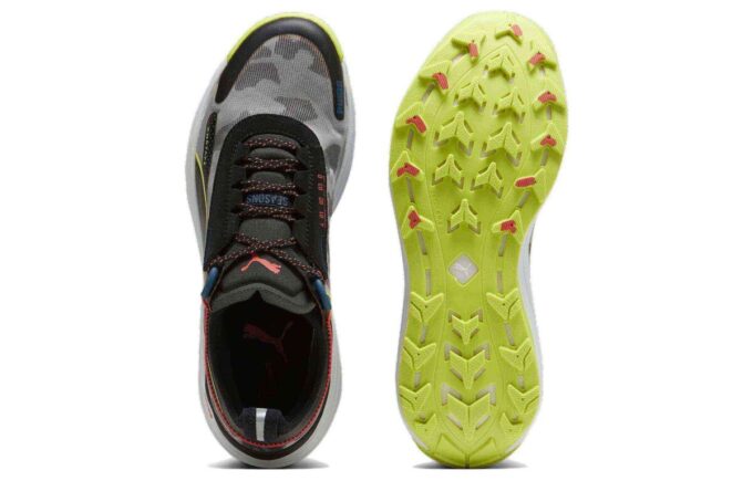 Buty do biegania w terenie Voyage NITRO 3 w kolorze szaro-czarno-zielonym