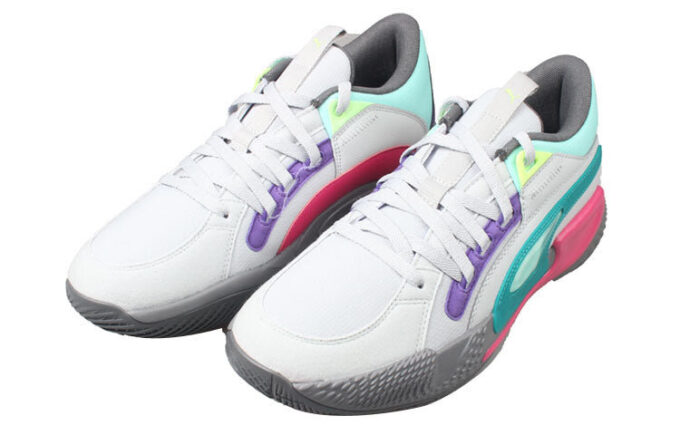 Buty do koszykówki Court Rider Chaos Daytona w kolorze biało-jasnoszarym
