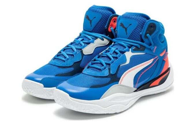 Buty do koszykówki Playmaker Pro Mid w kolorze niebieskim