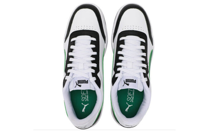 Buty do skateboardingu Caracal, lekkie, odporne na zużycie, niskie, unisex, biało-zielone