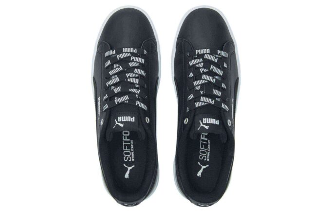 Buty do skateboardingu Vikky V3 Logomania, czarno-białe
