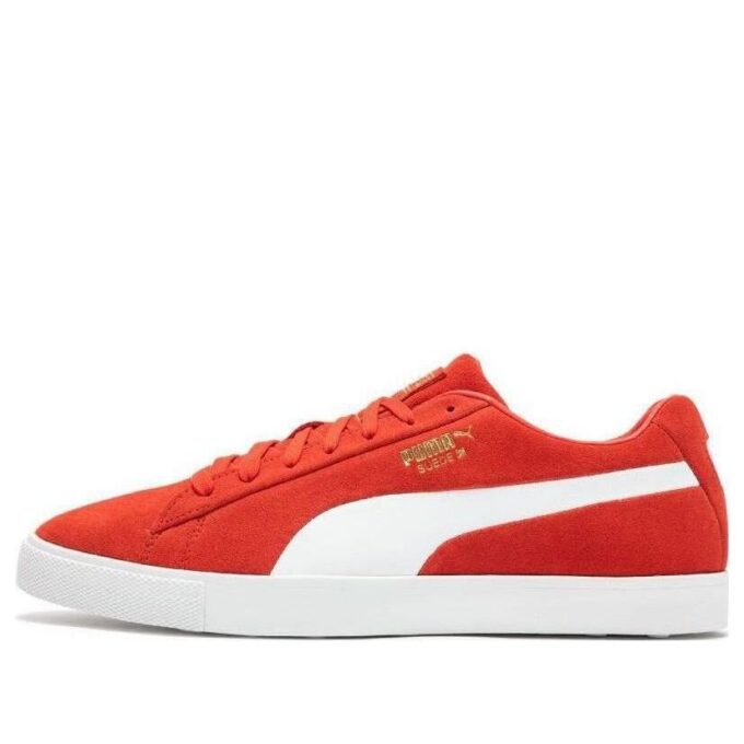 Buty golfowe Fusion Suede For All Time LE w kolorze czerwono-białym