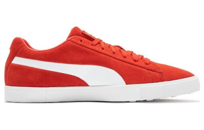 Buty golfowe Fusion Suede For All Time LE w kolorze czerwono-białym