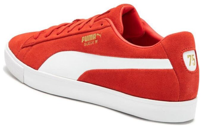 Buty golfowe Fusion Suede For All Time LE w kolorze czerwono-białym