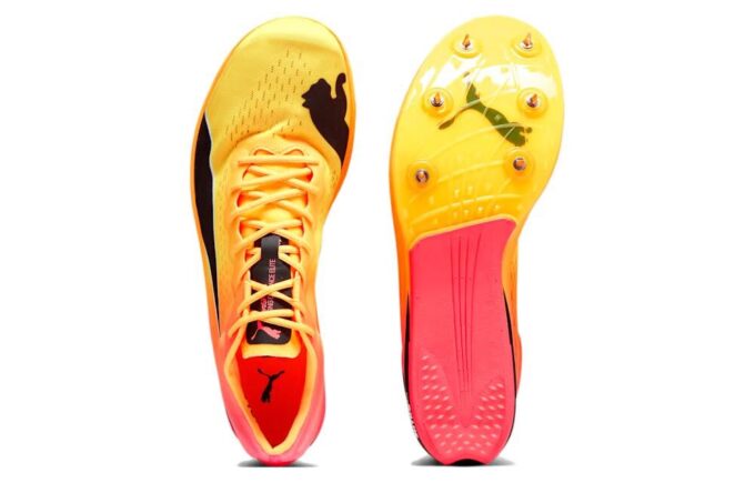 Buty kolczaste EvoSPEED Long Distance Nitro Elite+ w kolorze pomarańczowym