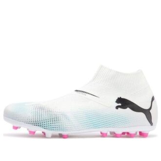 Buty piłkarskie Future 7 Match + Ll MG w kolorze biało-niebieskim Buty piłkarskie Future 7 Match + Ll MG w kolorze biało-niebieskim
