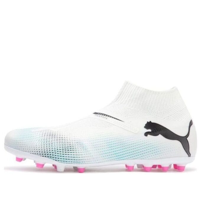 Buty piłkarskie Future 7 Match + Ll MG w kolorze biało-niebieskim