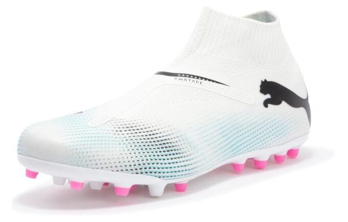 Buty piłkarskie Future 7 Match + Ll MG w kolorze biało-niebieskim