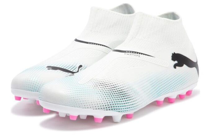 Buty piłkarskie Future 7 Match + Ll MG w kolorze biało-niebieskim
