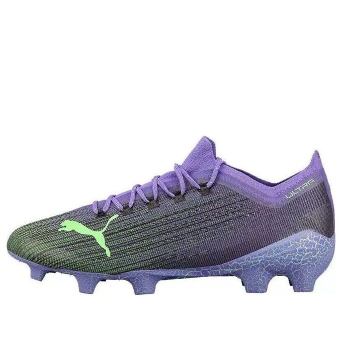 Buty piłkarskie Ultra 1.1 Fear FG/AG Outdoor w kolorze fioletowo-zielonym
