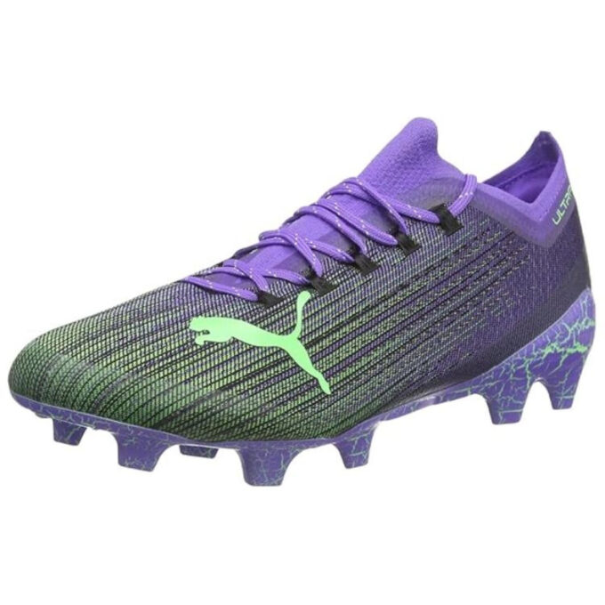 Buty piłkarskie Ultra 1.1 Fear FG/AG Outdoor w kolorze fioletowo-zielonym