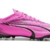 Buty piłkarskie Ultra Play MG w kolorze różowo-białym i czarnym