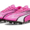 Buty piłkarskie Ultra Play MG w kolorze różowo-białym i czarnym