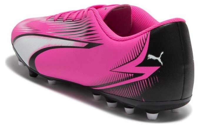 Buty piłkarskie Ultra Play MG w kolorze różowo-białym i czarnym