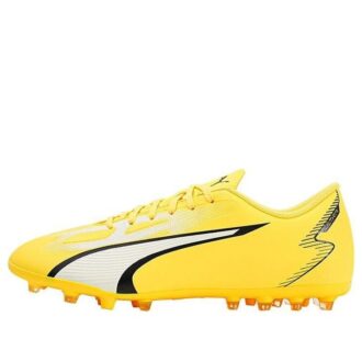 Buty piłkarskie Ultra Play MG w kolorze żółto-białym