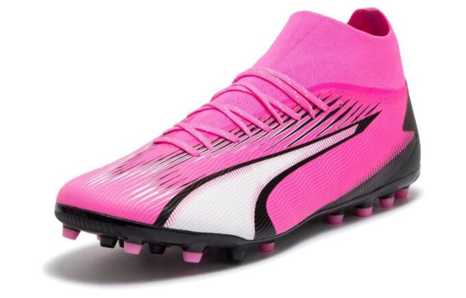Buty piłkarskie Ultra Pro MG w kolorze różowo-białym i czarnym