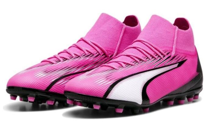 Buty piłkarskie Ultra Pro MG w kolorze różowo-białym i czarnym
