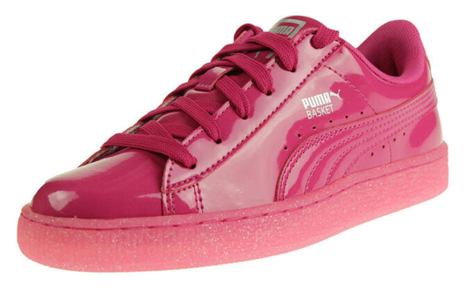 Buty sportowe Basket Patent Iced Glit Leisure Board Shoes K Pink