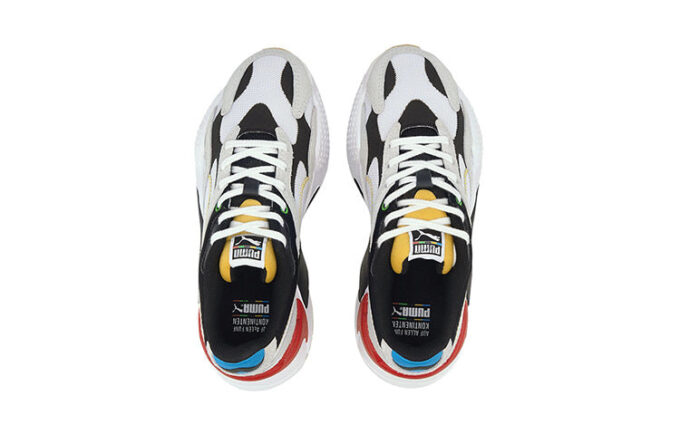 Buty sportowe Rs-x Big Boys w kolorze czarno-białym i czerwonym, niskie, „czarno-biały szary”