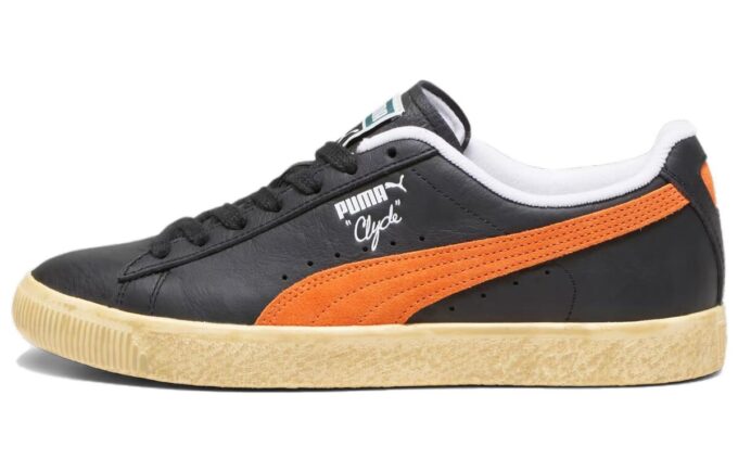 Clyde Vintage „Czarny Rickie Pomarańczowy”