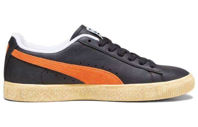 Clyde Vintage „Czarny Rickie Pomarańczowy”