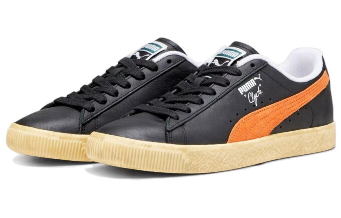Clyde Vintage „Czarny Rickie Pomarańczowy”