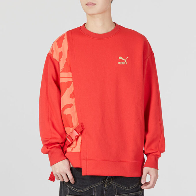 CNY Bz Zaozhi Bluza z okrągłym dekoltem „Red”