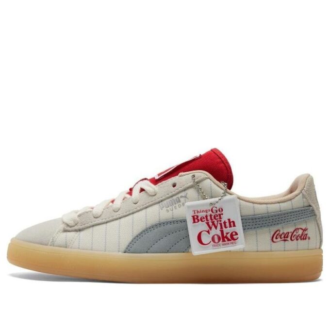 Coca-Cola x Suede „Slate Pinstripes”