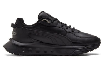 Czarne odblaskowe buty do biegania Wild Rider