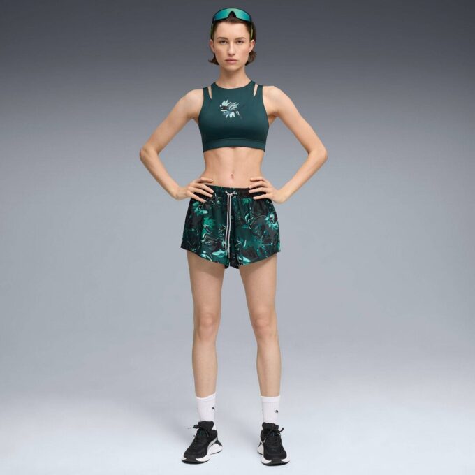 Damskie spodenki treningowe Green Terrains Woven