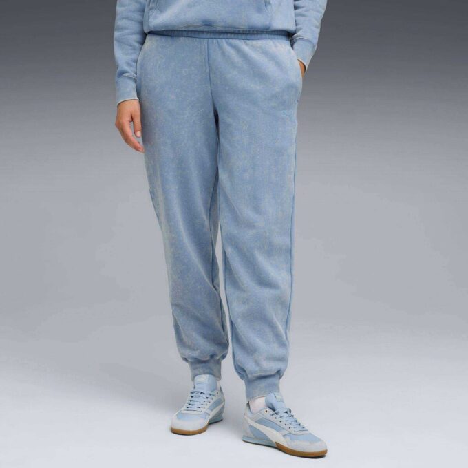 Damskie spodnie dresowe z polaru Elevated Essentials Acid Wash