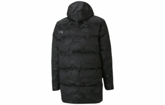 Długa kurtka puchowa Camo „Czarna”