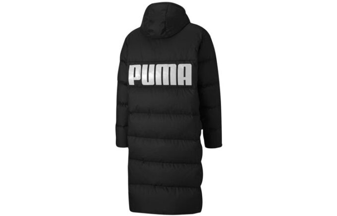 Długa, oversize’owa kurtka puchowa „Czarno-biała”