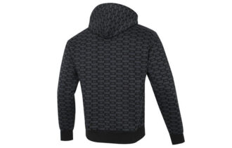 Dzianinowa bluza Luxe Aop z pełnym nadrukiem i logo w kolorze czarnym