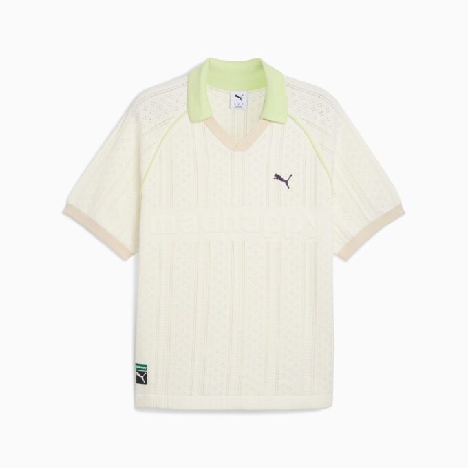 Dzianinowa koszulka polo PUMA x MADHAPPY Dzianinowa koszulka polo PUMA x MADHAPPY