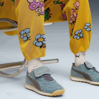 Dzianinowe spodnie dresowe FENTY x PUMA x SMURFS