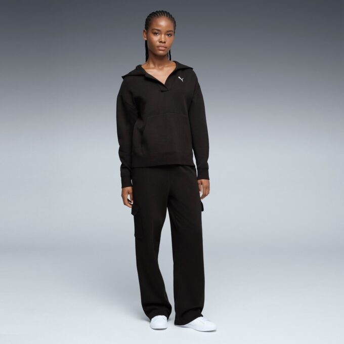 Elevated Essentials damska bluza z kapturem żakardowym