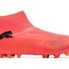 Future 7 Match + Sznurowane Buty Piłkarskie MG w Kolorze Różowym