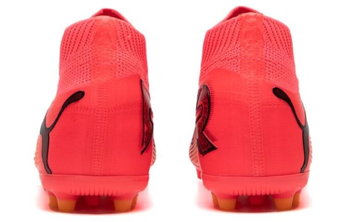 Future 7 Match + Sznurowane Buty Piłkarskie MG w Kolorze Różowym