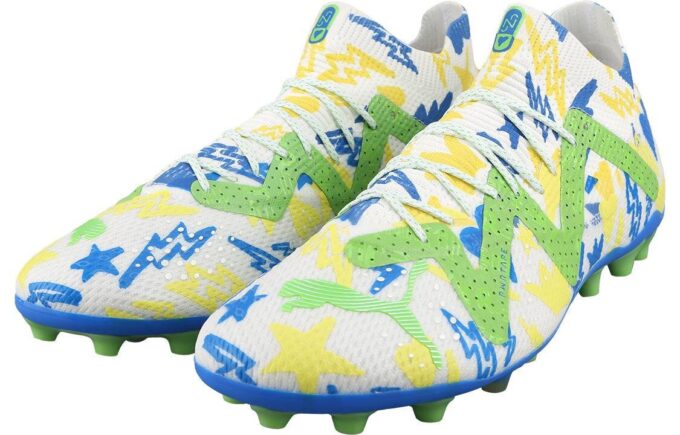 Future Ultimate x Neymar MG „Biało-niebiesko-zielono-cytrynowy bezik”