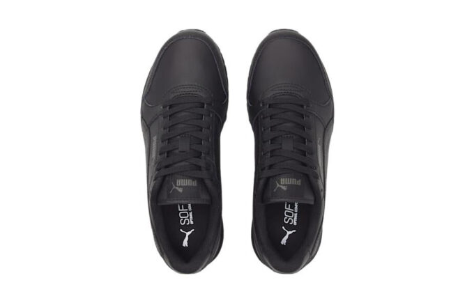 (GS) ST Runner V3 Skórzane buty „Triple Black”